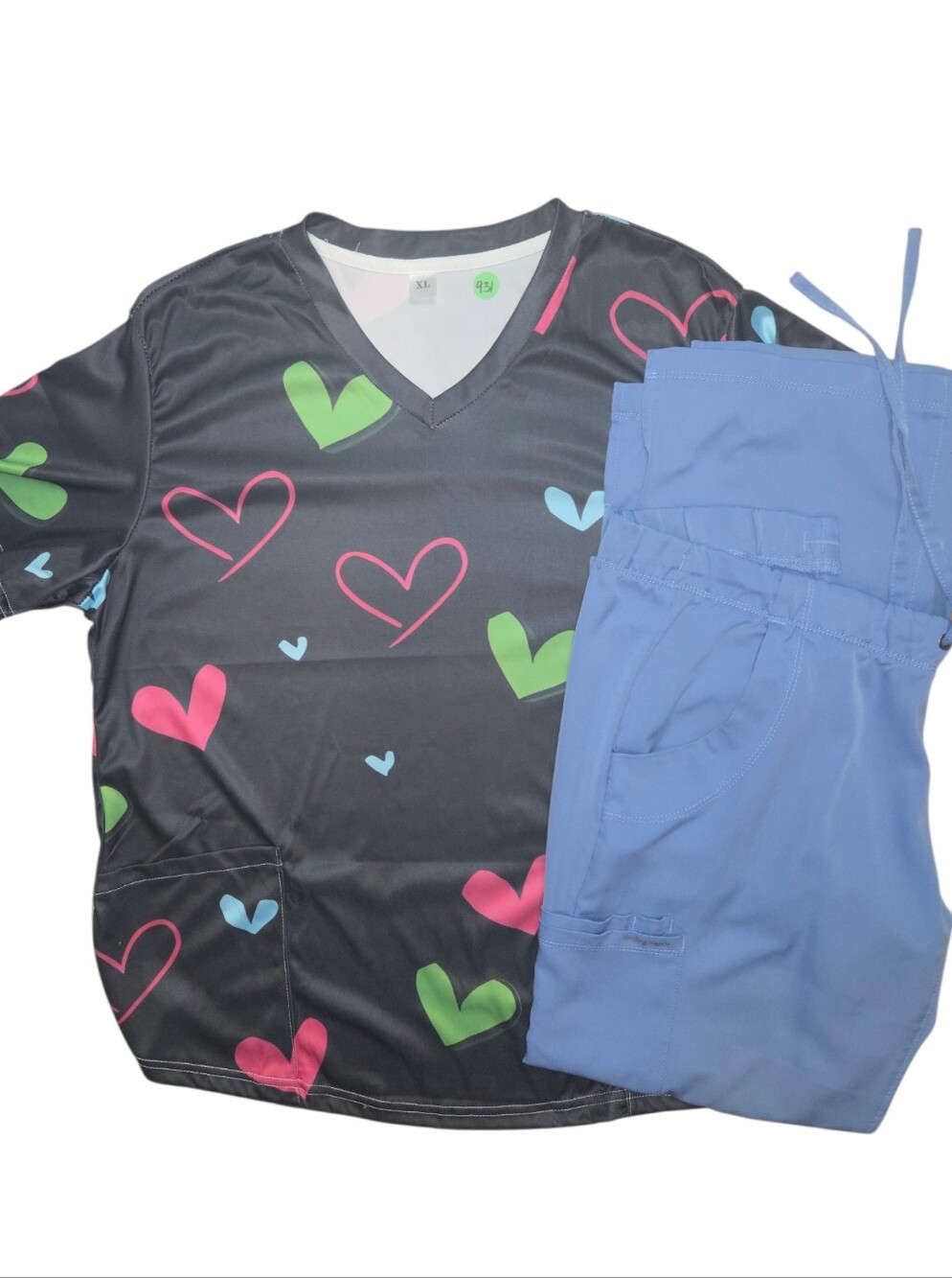 Hearts Scrub Set
